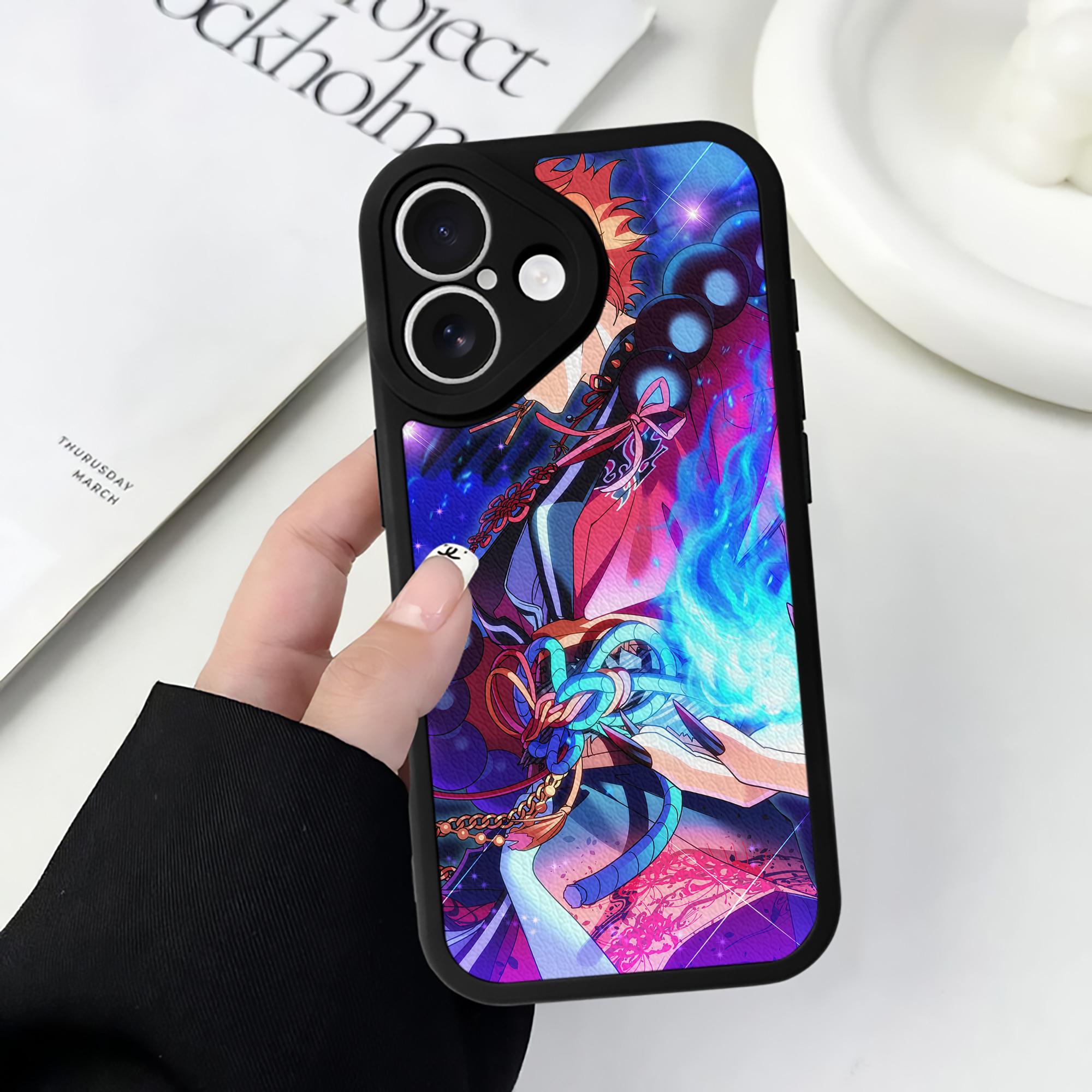 （画像用） あんさんぶるスターズ! Ensemble Stars 【iPhone 16シリーズ対応】シリコンスマホケース（レザー調） 材質：シリコン